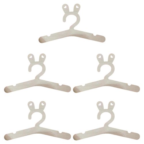 at Home 5-Piece Wooden Kids Clothes Hanger, Natural