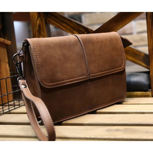 New PU Leather Men's Briefcase With Zipper Business Handbag