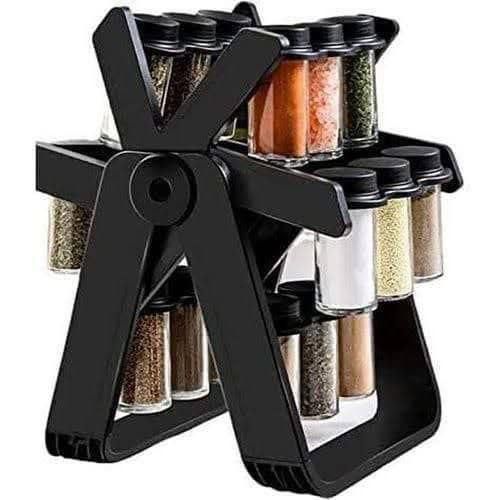 Generic 18 Jar Rotating Spice Rack Organizer - Ferris Wheel Kitchen Seasoning Stand