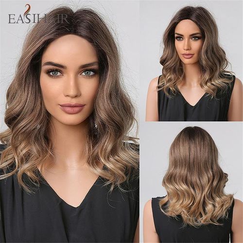 Short wavy synthetic wigs cheap