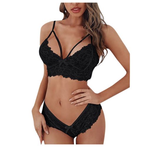 uublik Womens Bra Sexy Comfortable Lace Wirefree Bra Underwear Wine 