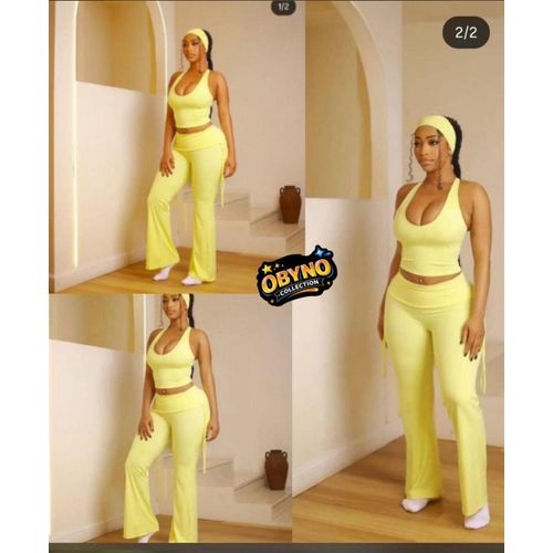 Fashion Two set Out fit yellow