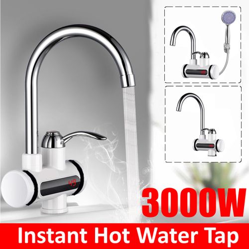 Generic 3000W 360° Electric Faucet Tap Instant Hot Water Heater Home  Bathroom Kitchen Side Water Inlet | Jumia Nigeria