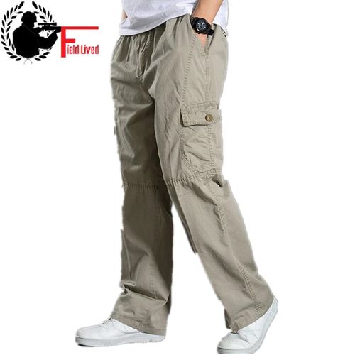 Cheap Summer Plus Size Men's Wide-leg Pants Overalls Straight Casual Pants  Outdoor Loose Version Sports Pants | Joom