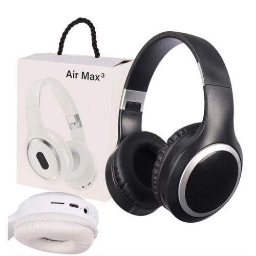 Generic Air Max 3 - Wireless Over-Ear Noise Cancellation Headphones with Bluetooth 5.3, TF Card Slot, Built-in Mic, USB-C Charging, Comfortable Cushioned Ear Cups, Gaming Headphone - Compatible with Smartphones & Computers, - Modern Headset ( Black)