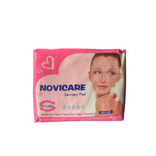 product_image_name-Generic-Novicare Sanitary pad 7 Normal flow pads + 7 Heavy Flow Pads +3 pantyliner No leaks -1