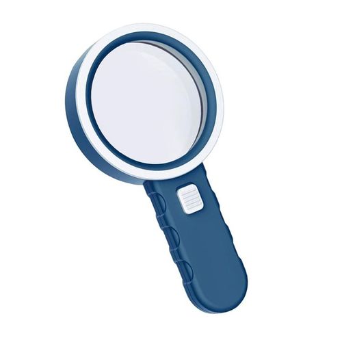 Magnifying Glass with Light, 30X Handheld Large Magnifying Glass 12 LED  Illuminated Lighted Magnifier for Macular Degeneration Seniors Reading