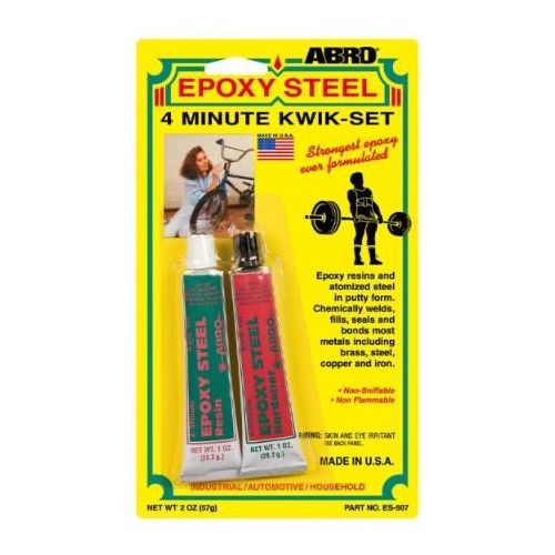ABRO EPOXY STEEL 4 MINUTE KWIK-SET