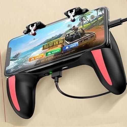 Generic H10 Rechargeable Gaming Grip With Power Bank- Fan Cooler & Pubg/Codm Triggers