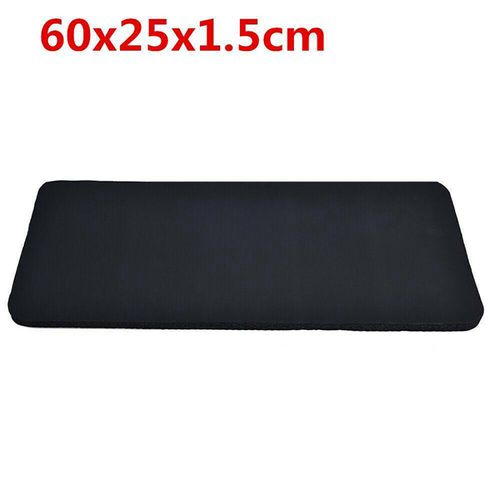 Generic Pilates Mat Thick Exercise Gym Non-Slip Workout 15mm Black
