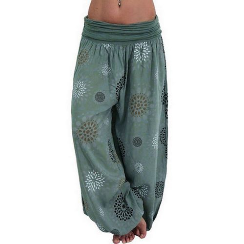 Yoga Pants Women's Boho Pants High Waist Baggy Bloomers Pants