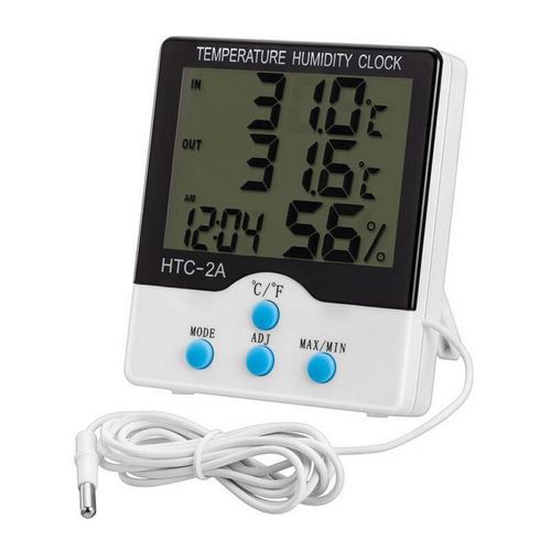 Digital Thermometer Hygrometer Indoor Outdoor Temperature Humidity Meter  C/F LCD Display Sensor Probe Weather Station