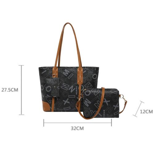 product_image_name-Mateamoda-3 PCS Women Bags Ladies Bags Handbags Purse Shoulder Bags-6