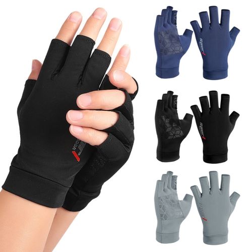 Fashion Ice Silk Sunscreen Gloves One Size