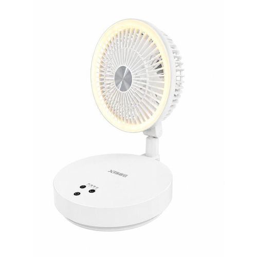 Taigexin Rechargeable rotating foldable table fan with ring light TGX 3608 - image 2
