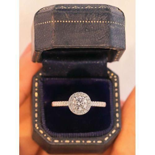 Fashion Adjustable Diamond Proposal Ring (Round) + Free Case