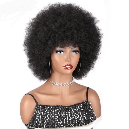 product_image_name-Generic-Short Afro Curly Hair Wig For Women-1