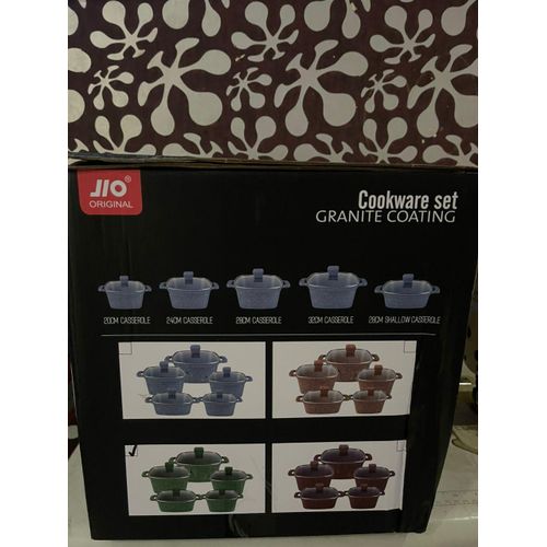 product_image_name-JIO ORIGINAL-Cookware set granite coating 10 pcs (JIO Original) -2