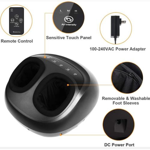 Generic Foot Massager Machine With Soothing Heat Deep Kneading - image 2