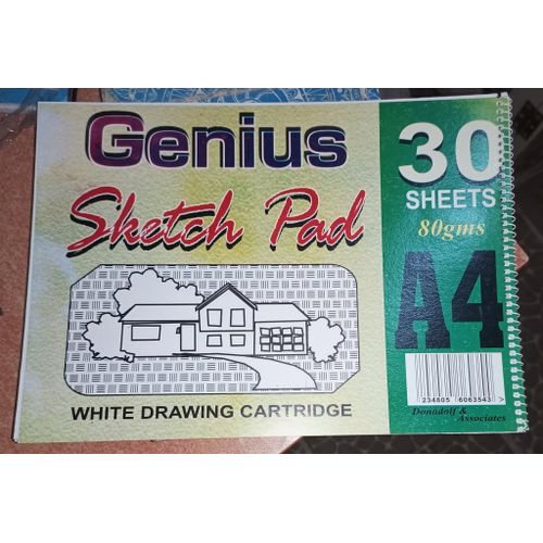 Generic A4 Sketch Pad - White - 30 Sheets