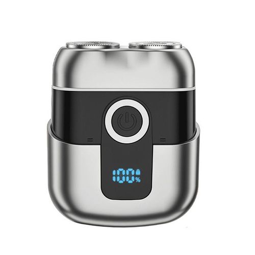 Generic Mini Dual Head Electric Shaver for Men, USB-C Rechargeable - Gray