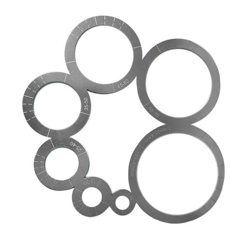 Generic Leather Corner Ruler Metal Circle Template For Drawing Leather