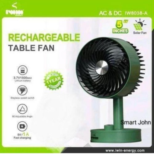 IWIN ENERGY Exclusive  Mini Rechargeable Desktop Fan - image 3