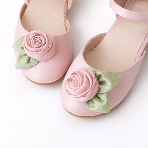 product_image_name-Alovbear-girls pink flower mary jane shoes-2