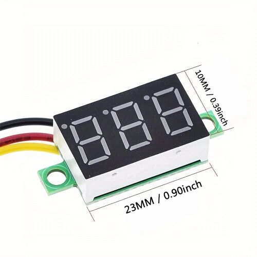 Generic 0.28 Inch Mini Digital DC Voltmeter 0-100V LED Panel Meter,Blue - image 5
