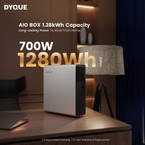 product_image_name-Powertec Solar-DYQUE AIO 700W Generator Kit with 350W Panel – 24/7 Home & Office Backup-1