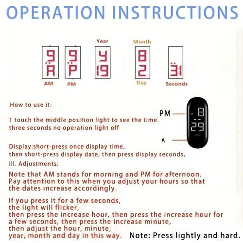 Generic Multifunctional Digital Desk Clock - 6-in-1 Alarm, Snooze, Temperature, Date, Day & Countdown Timer, Compact Table Clock for Home & Office (No Backlight) - image 8
