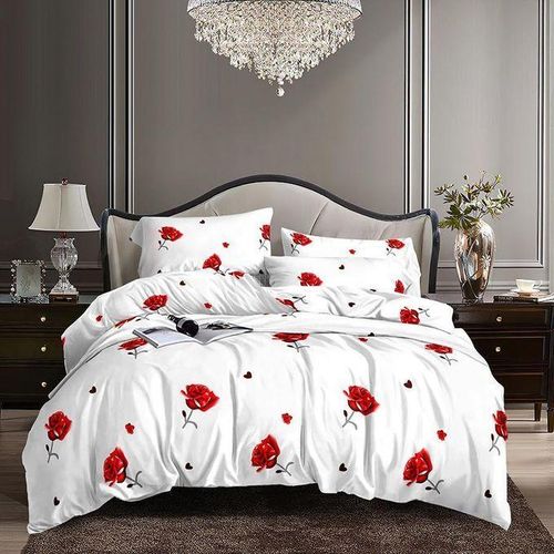 product_image_name-Generic-LUXURY COTTON FLORAL BEDSHEET SET with 4 pillowcases (Bedding  Set)-1