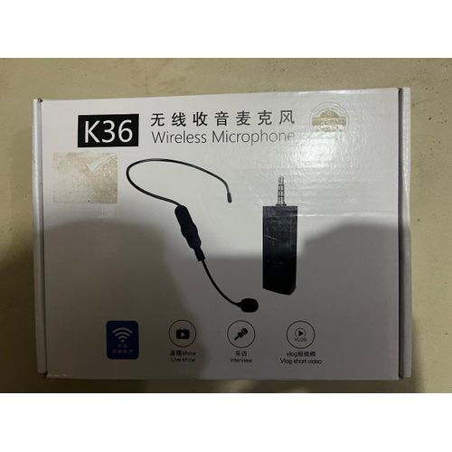 Generic K36 Wireless Microphone – 2.4GHz Wireless Headset Microphone for Teaching, Presentations, Live Streaming & Public Speaking - image 5