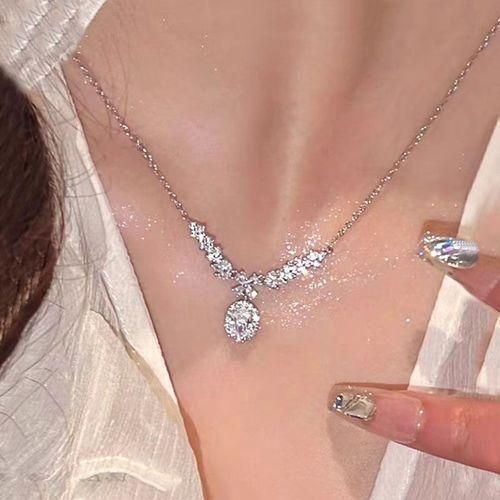 product_image_name-Fashion-Crystal Rhinestone Necklace Jewelry For Women Wedding-6