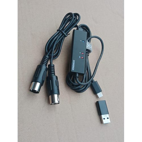Generic 	 USB -C To MIDI Interface With USB Adapter Plug