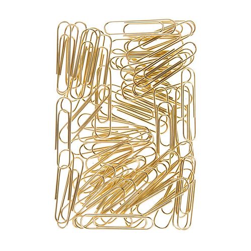 Generic Desk Accessories Jar - Gold Paper Clips - image 2