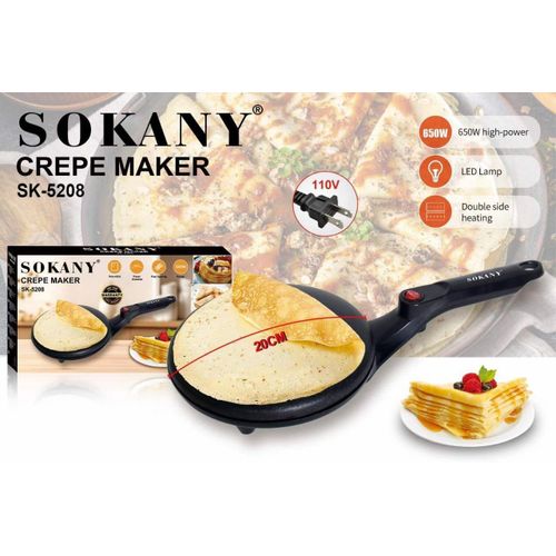 Generic Non-Stick Handheld Crepe Maker Machine 20cm Surface