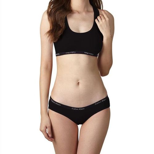 Fashion Calivn Klain Cotton Women Bra Underwear Set Non-Marking Sports  Underwear