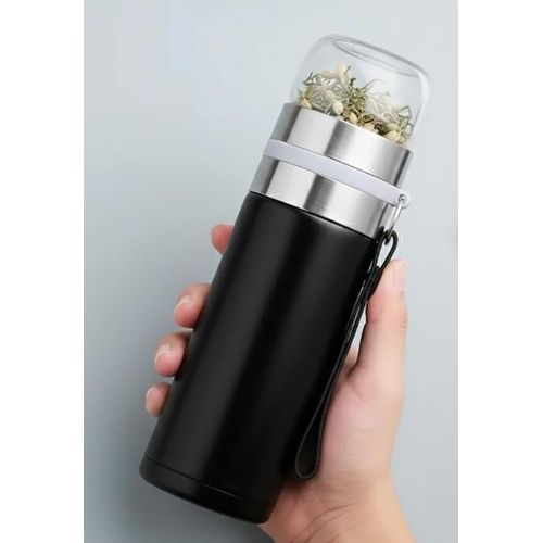 product_image_name-Generic-Portable Stainless Steel Thermos Bottle, Vacuum Thermos Bottle, Insulated Tea Seperation Thermos Cup -3