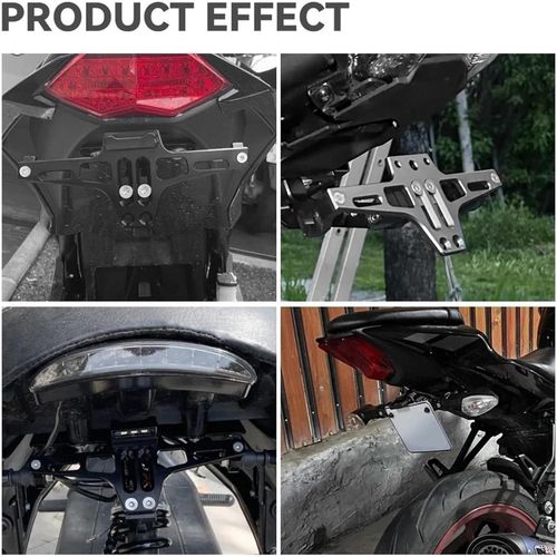 Generic Motorcycle modified license plate frame, adjustable LED license plate frame - image 8