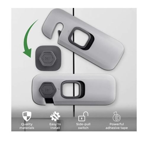 product_image_name-Generic-Child Safety Proof Refrigerator, Fridge, Cabinets, Freezer, Microwave Door Lock - (Pack of 3) -1