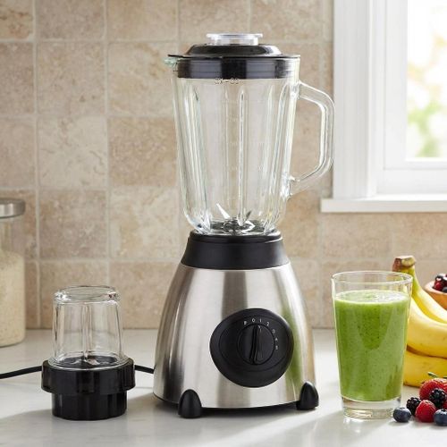 AVNEX 2 In 1 Stainless Steel Mixer- Blender - Silver - image 2