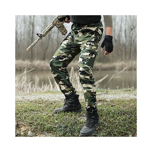 Men's Casual Cargo Pants Military Army Camo Pants - Temu