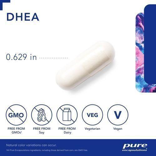 Pure Encapsulations DHEA 10 Mg Immune,Fat Burning, & Hor mone 60 Capsules - image 3