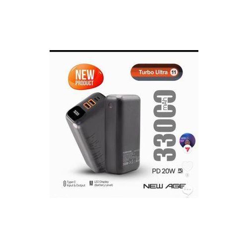 New Age 33000mAh Power Bank Type-C & Micro-USB Input & Output