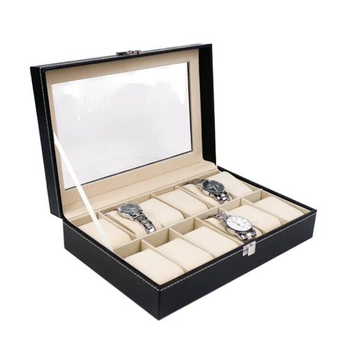 product_image_name-Fashion-12 Pieces Slot Luxury Pu Leather Watch Box/Storage-2