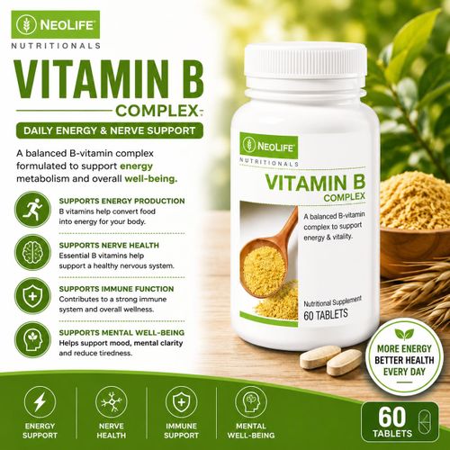 Sammy Icon Vitamin B Complex Sustained Release – Energy, Brain & Nerve Support – 60 Tablets