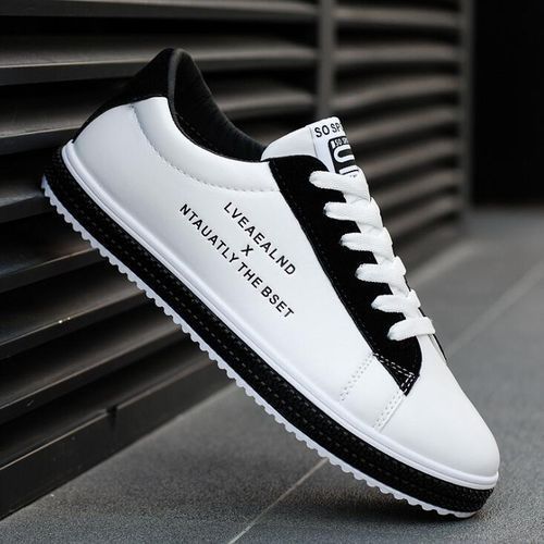 Fashion Trendy Men's Lace-up Sneakers-White And Black | Jumia Nigeria