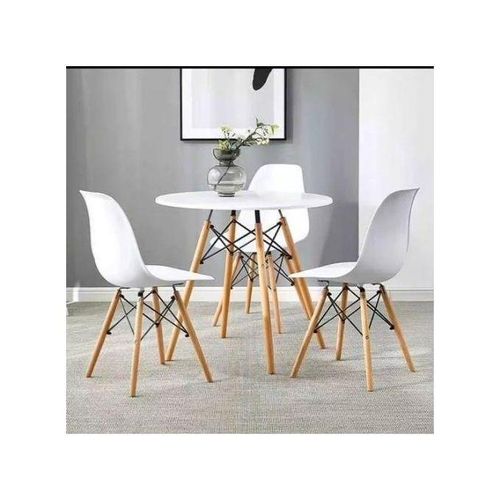 Generic Luxury Dining Table Round + 3 Sitting Chairs - image 2