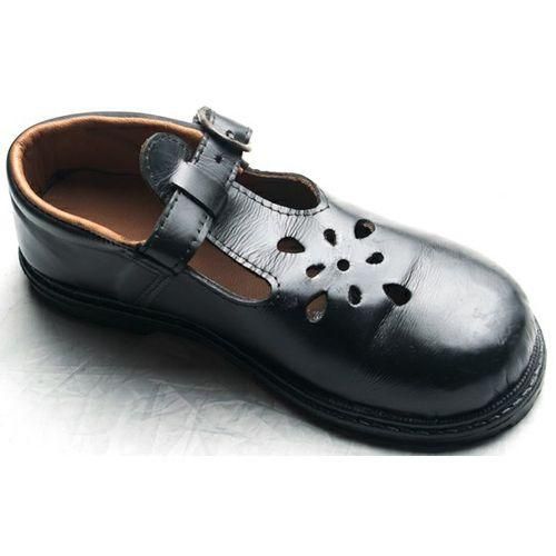 product_image_name-Fashion-Black  Leather Shoe Back To School Kids Shoe-2